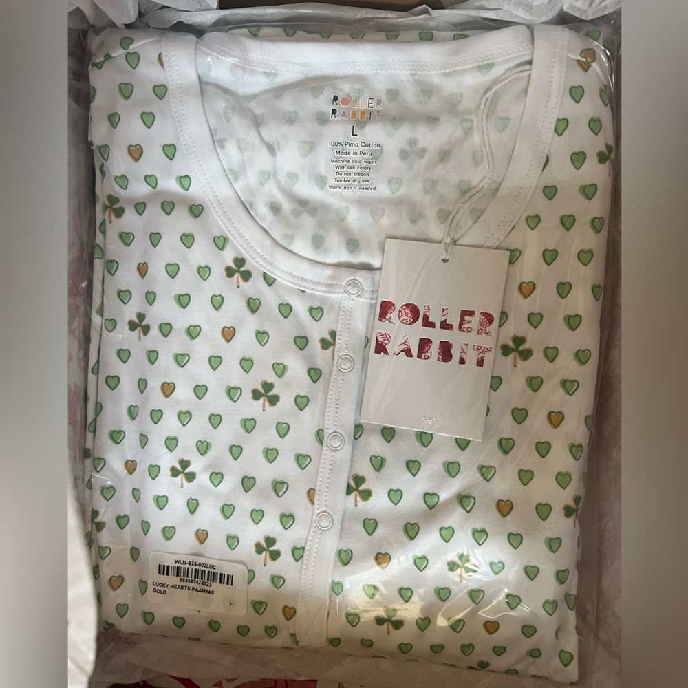 Roller Rabbit Shamrock St Patrick’s Day Pajamas - Exclusive not on website
